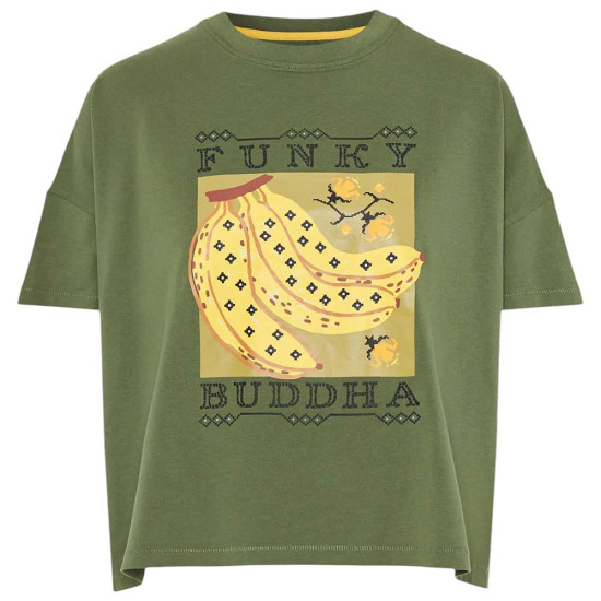 Funky Buddha Γυναικεία κοντομάνικη μπλούζα